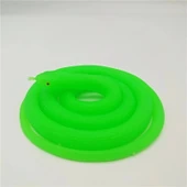 Fosfor Yeşil Renk Gerçekçi Görünüm Şaka Yumuşak Yılan 120 Cm - 2