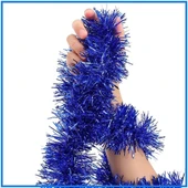 Parti İçin Sim Süs 2 Metre Uzunluk 8 Cm Genişlik Mavi Renk İthal - 2