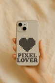 Xiaomi Redmi Note 8 Pro Pixel Lover Baskılı Şeffaf Silikon Kılıf - 1