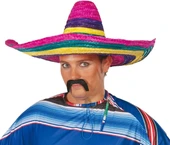 Sombrero Meksika Şapkası Renkli Örme Hasır Yetişkin Boy - 2
