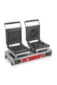 KUTLU TİCARET KUTLU ÇİFTLİ ÇİÇEK+KARE WAFFLE MAKİNESİ - 1