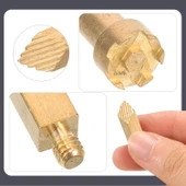 Elektrikli Ahşap Yakma Havyası Lehimi 30 W Kalem Oyma Gravür Seti Pyrography Metal Uç 21 Parça - 3