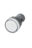 22 mm 220V AC/DC LED'Lİ BEYAZ SİNYAL LAMBASI - 1