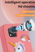 Telefon Modelli Çocuk Dijital Fotoğraf Makinası Çift Kameralı Dokunmatik Ekran 2.0 Ekran - 2