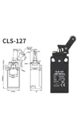 LL8XCK-P127 CLS-127 PLASTİK LİMİT SWİTCH TEKERLEKLİ - 2