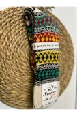 SARA DONNA GELENEKSEL DESENLİ YÜN FOLKLOR DİZALTI ÇORAP - ÇEYİZ İÇİN HOMEWEAR YÜN ÖRGÜ EV ÇORABI - 2