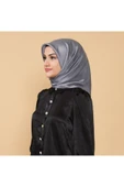 Sinem Düz Kristal Db-100 18 Gri Eşarp - 1