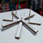 Ahşap Çilematik - Çile Örgü İpi Sarma Aparatı - 4