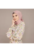 Sinem Tek Renk Kenarı Dikişli India Tülbent - 9