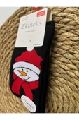 Ekinoks EKİNOKS YILBAŞI DESENLİ YENİYIL KONSEPTLİ TERMAL ÇORAP SOKET ÇORAP-MERRY CHRİSTMAS - 11