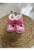 çamaşırsepeti BEBEK PANDUFU EV PATİĞİ BEBE YUMUŞAK DOKULU PELUŞ PATİK HEDİYELİK SEVİMLİ PANDUF 15-21 NUMARA - 7
