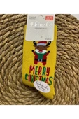 Ekinoks EKİNOKS YILBAŞI DESENLİ YENİYIL KONSEPTLİ TERMAL ÇORAP SOKET ÇORAP-MERRY CHRİSTMAS - 9