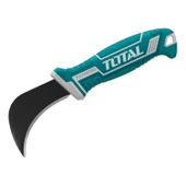 Aşı Bıçağı Profesyonel Keskin Eğri Uçlu Bağ Çakısı 18 cm İzole Saplı Bıçak Kavisli Paslanmaz Çelik - 4