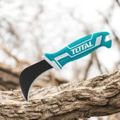 Aşı Bıçağı Profesyonel Keskin Eğri Uçlu Bağ Çakısı 18 cm İzole Saplı Bıçak Kavisli Paslanmaz Çelik - 3