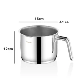 Nova Paslanmaz Çelik Sütlük Sosluk 16x12 cm thumbnail 4