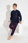 Tarık TARIK Uzun Kollu BABA-OĞUL Polar Kumaş Kışlık Sıcak Tutan Pijama Takımı-(AYRI AYRI SATILMAKTADIR) - 3