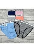 Tutku 6'lı Paket Çok Renkli Fashion Girl Kadın Slip Külot - 1