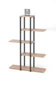 Dizayn Motion Zigzag Tasarımlı 3 Raflı Dekoratif Çiçeklik 110 cm Ceviz - 3