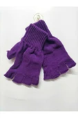 çamaşırsepeti Unisex Çocuk Pembe Parmaksız Kesik Yarım Parmak Kışlık Örme Triko Eldiven - 2