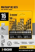 SGS 16 PARÇA AHŞAP/METAL/BETON MATKAP UCU SETİ - 3