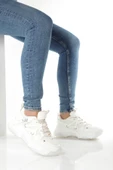 Dussel Beyaz Krem Sneaker Günlük Spor Ayakkabı - 2