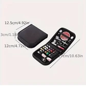 27 Parça Taşınabilir Dikiş Seti - Ev Seyahat Dikiş Aracı ve Makas, İplik, İğne, Mezura, Düğmeler - 5