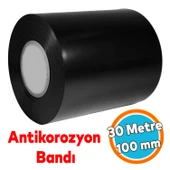 Antikorozyon Bandı Siyah Renk Metal Boru Pas Önleme İzolasyon Sarma Bant 100 mm x 30 Metre 1 Adet thumbnail 1