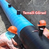 Antikorozyon Bandı Siyah Renk Metal Boru Pas Önleme İzolasyon Sarma Bant 100 mm x 30 Metre 1 Adet thumbnail 4