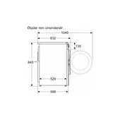 CGA25202TR A Enerji Sınıfı 10 kg 1200 Devir Çamaşır Makinesi thumbnail 5