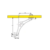 Lale Makas, Şeffaf, Kırılmaz Mobilya Kalkar - Düşer Plastik Mobilya Mutfak Dolap Kapak Makası - 4