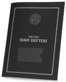 Gülpaş Takvimli Sınıf Defteri Siyah Plastik Kapak (İlkokul) 390 - 1