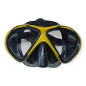 Star Diving Temper Camlı Dalış Maskesi Yetişkin - 51706-SARI - 2