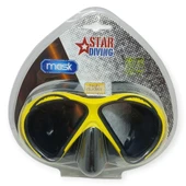 Star Diving Temper Camlı Dalış Maskesi Yetişkin - 51706-SARI - 4