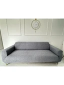 Özlü Home Maksi Çekyat Örtüsü, Kaymaz, Terletmez, Yakmaz, 3+3+1+1 GRİ - 3