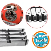 Diş Açıcı Euromax EX75011 EX75013 EX75015 Pafta Tarak Yedek Diş Açma Tarağı Metal 1/2" - 3/4" - 1