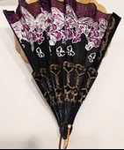 Monalisa Home Otantik Lüks Figürlü Siyah Yelpaze - 1