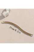 Rlx Erkek Bileklik 316L Çelik Parlak 15 Mm. Paslanma Ve Kararma Yapmaz 21cm - 2