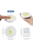 Led Işık Kablosuz Uzaktan Kumandalı Dolap Içi Led Ampul Seti 3lü Set Gece Lambası Spot Lambası - 1