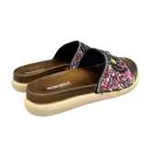 Esem Taş Boncuk İşlemeli Anatomik Taban Bayan Terlik thumbnail 3