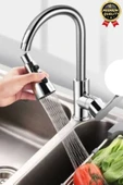 Yeni Seri Kaliteli Şık 3 Fonksiyonlu 720 Derece Dönebilen Mutfak Lavabo Banyo Metalik Musluk Başlığı thumbnail 2