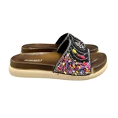 Esem Taş Boncuk İşlemeli Anatomik Taban Bayan Terlik thumbnail 2