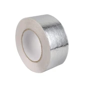 Fiberglas Lif Takviyeli Yapışkanlı Alüminyum Folyo Bant 72 mm x 25 Metre Yanmaz Soba Borusu Bandı - 5