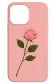 Apple iPhone 11 Pro Pink Rose Baskılı Silikon Kılıf - 1