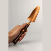 Paslanmaz Çelik Ergonomik Ahşap Saplı Dar Bahçe Küreği Çapa Tarla Çim Peyzaj Bitki Fide Çiçek Aleti - 2