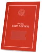 Gülpaş Takvimli Sınıf Defteri Kırmızı Plastik Kapak İlkokul 390 - 1