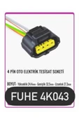 fuhe Fhe 4k043 4 Pin Oto Elektrik Tesisat Soketi - 1