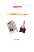 Inwells İnwells  H15 Halogen Far Ve Sis Ampülü 12v 55w (  Uzun-Gündüz - Park ) 1 Adet - 1