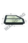 Rixenberg Honda Cr-v Iı 2.2 Dtı (2005-2012) Hava Filtresi - 1