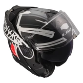 LS2 ADVANT 2 TAPE MAT SİYAH-BEYAZ KASK thumbnail 2