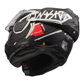 LS2 ADVANT 2 TAPE MAT SİYAH-BEYAZ KASK thumbnail 4